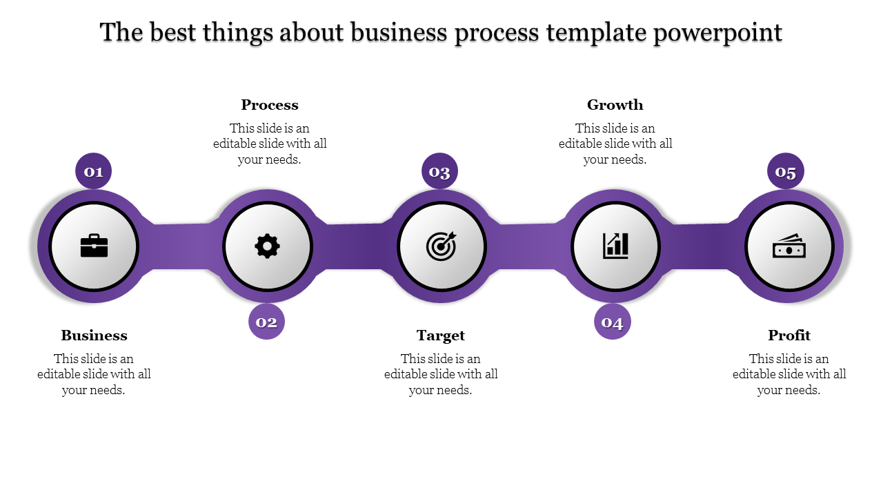business process template powerpoint-5-Purple